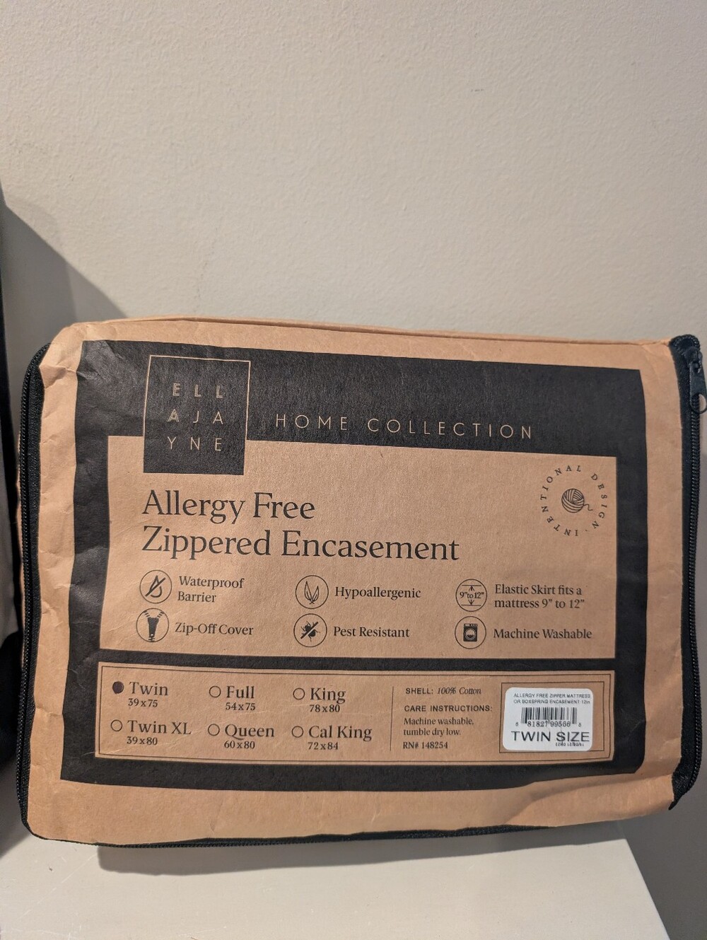 Ella Jayne Twin Mattress Zipper Cover Hypoallergenic